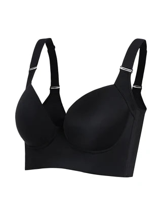 Button Full Cup plus Size Bra without Wire