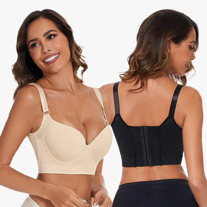 Button Full Cup plus Size Bra without Wire